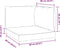 vidaXL - Palletkussens - 3 - st - stof - gemêleerd - crèmekleurig