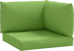 vidaXL - Palletkussens - 3 - st - stof - gemêleerd - groen