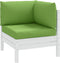 vidaXL - Palletkussens - 3 - st - stof - gemêleerd - groen