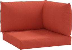 vidaXL - Palletkussens - 3 - st - stof - gemêleerd - rood
