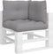 vidaXL - Palletkussens - 3 - st - stof - grijs