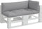 vidaXL - Palletkussens - 3 - st - stof - grijs
