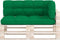 vidaXL - Palletkussens - 3 - st - stof - groen