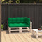 vidaXL - Palletkussens - 3 - st - stof - groen