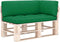 vidaXL - Palletkussens - 3 - st - stof - groen