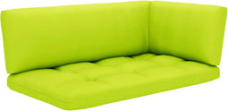 vidaXL - Palletkussens - 3 - st - stof - heldergroen