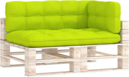 vidaXL - Palletkussens - 3 - st - stof - heldergroen