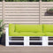 vidaXL - Palletkussens - 3 - st - stof - heldergroen