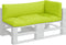 vidaXL - Palletkussens - 3 - st - stof - heldergroen