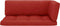 vidaXL - Palletkussens - 3 - st - stof - rood
