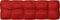 vidaXL - Palletkussens - 3 - st - stof - rood