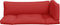vidaXL - Palletkussens - 3 - st - stof - rood