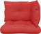 vidaXL - Palletkussens - 3 - st - stof - rood