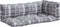 vidaXL - Palletkussens - 3 - st - stof - ruitpatroon - grijs