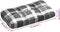 vidaXL - Palletkussens - 3 - st - stof - ruitpatroon - grijs