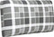 vidaXL - Palletkussens - 3 - st - stof - ruitpatroon - grijs