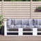 vidaXL - Palletkussens - 3 - st - stof - ruitpatroon - grijs