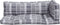 vidaXL - Palletkussens - 3 - st - stof - ruitpatroon - grijs