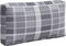 vidaXL - Palletkussens - 3 - st - stof - ruitpatroon - grijs