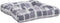 vidaXL - Palletkussens - 3 - st - stof - ruitpatroon - grijs