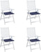vidaXL - Palletkussens - 4 - st - 40x40x3 - cm - oxford - stof - marineblauw