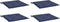 vidaXL - Palletkussens - 4 - st - 40x40x3 - cm - oxford - stof - marineblauw