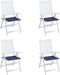 vidaXL - Palletkussens - 4 - st - 50x50x3 - cm - oxford - stof - marineblauw