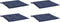vidaXL - Palletkussens - 4 - st - 50x50x3 - cm - oxford - stof - marineblauw