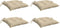 vidaXL - Palletkussens - 4 - st - 50x50x7 - cm - oxford - stof - beige