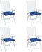 vidaXL - Palletkussens - 4 - st - 50x50x7 - cm - oxford - stof - blauw