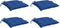 vidaXL - Palletkussens - 4 - st - 50x50x7 - cm - oxford - stof - blauw