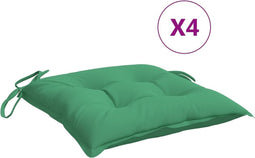 vidaXL - Palletkussens - 4 - st - 50x50x7 - cm - oxford - stof - groen