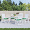 vidaXL - Palletkussens - 4 - st - 50x50x7 - cm - oxford - stof - groen