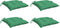 vidaXL - Palletkussens - 4 - st - 50x50x7 - cm - oxford - stof - groen
