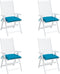 vidaXL - Palletkussens - 4 - st - 50x50x7 - cm - oxford - stof - lichtblauw