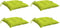 vidaXL - Palletkussens - 4 - st - 50x50x7 - cm - oxford - stof - felgroen