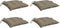 vidaXL - Palletkussens - 4 - st - 50x50x7 - cm - oxford - stof - taupe