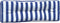 vidaXL - Palletkussens - 5 - st - gestreept - stof - wit - en - blauw