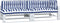 vidaXL - Palletkussens - 5 - st - gestreept - stof - wit - en - blauw