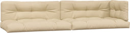 vidaXL - Palletkussens - 5 - st - stof - beige
