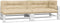 vidaXL - Palletkussens - 5 - st - stof - beige