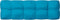 vidaXL - Palletkussens - 5 - st - stof - blauw