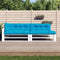 vidaXL - Palletkussens - 5 - st - stof - blauw