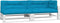 vidaXL - Palletkussens - 5 - st - stof - blauw