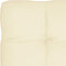 vidaXL - Palletkussens - 5 - st - stof - crèmekleurig