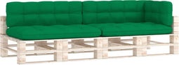 vidaXL - Palletkussens - 5 - st - stof - groen