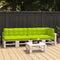 vidaXL - Palletkussens - 5 - st - stof - heldergroen