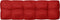 vidaXL - Palletkussens - 5 - st - stof - rood