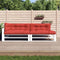 vidaXL - Palletkussens - 5 - st - stof - rood