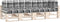 vidaXL - Palletkussens - 5 - st - stof - ruitpatroon - grijs